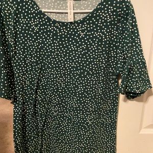 Green and White tunic